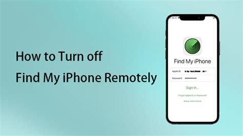 turn off find my iphone remotely